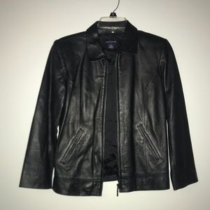 Black Ann Taylor Leather Jacket